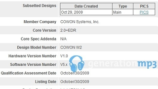 Mysterious Cowon W2 Is an Atom-Equipped Something or Other